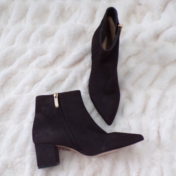 L agence black suede ankle boots 36 - Picture 1 of 9